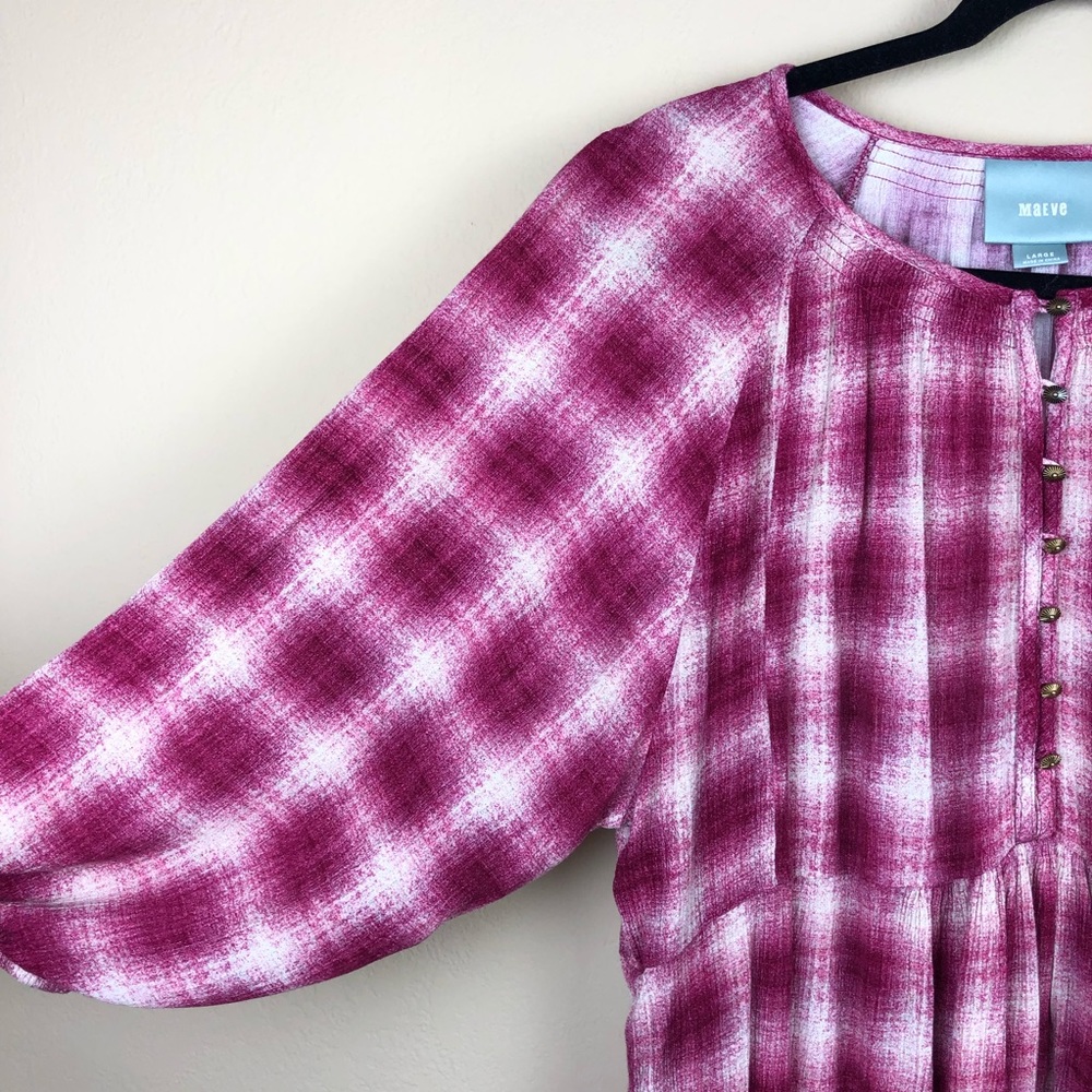 Anthro Maeve Cavalon Peplum Top